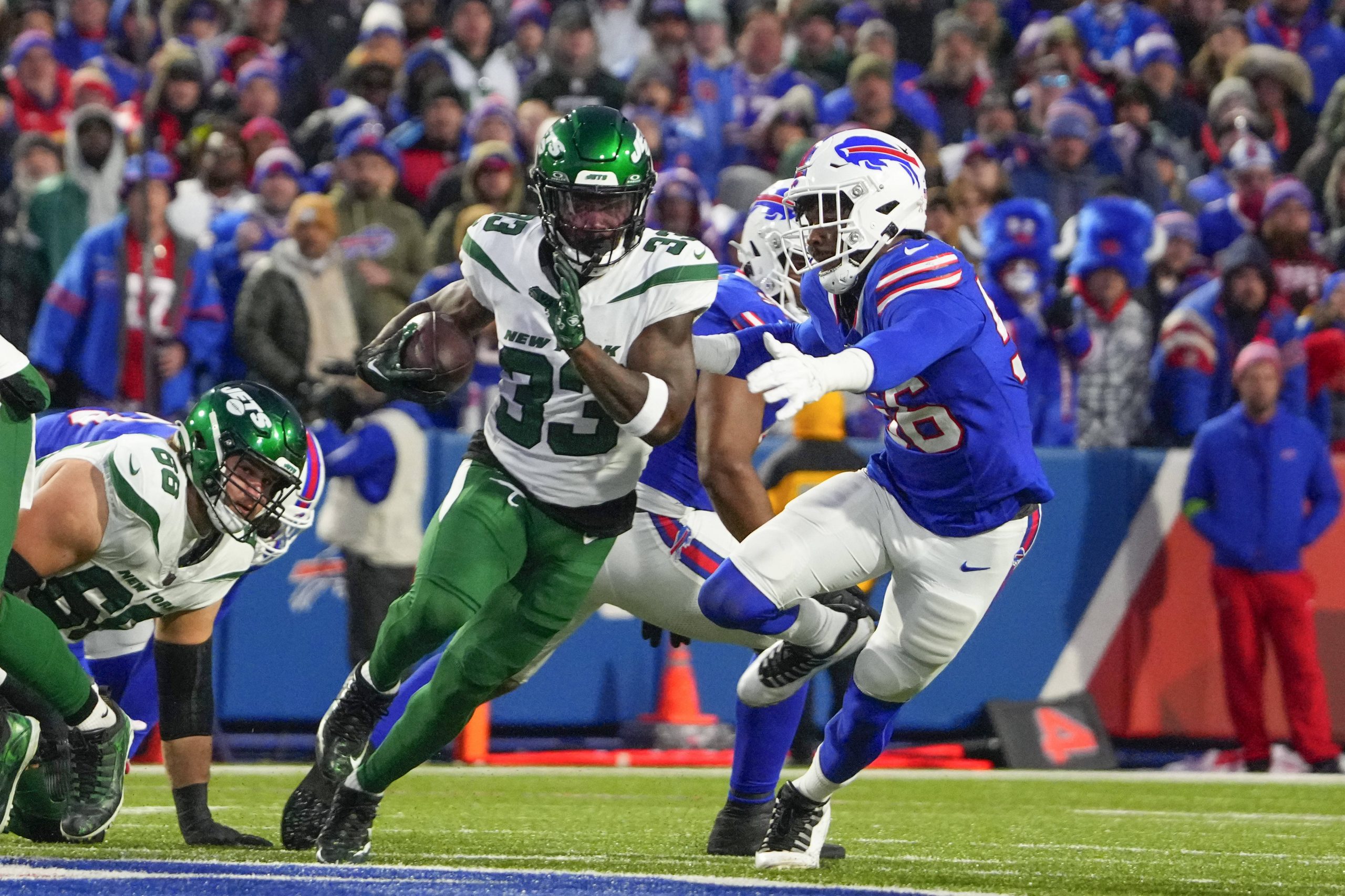 FootballR - NFL - Dalvin Cook - Die New York Jets werden in einem NFL-Spiel gegen die Buffalo Bills antreten.