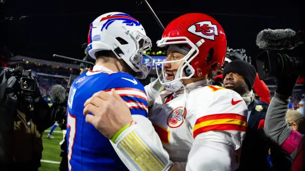 FootballR - NFL - Chiefs vs. Bills - Die Buffalo Bills werden in einem mit Spannung erwarteten NFL-Playoff-Match gegen die Kansas City Chiefs antreten.