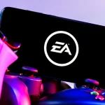 FootballR - NFL - Diese Beschreibung wurde automatisch generiert. Das EA-Logo wird auf einem Tablet-Gerät angezeigt.