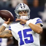 NFL, American Football Herren, USA New York Jets at Dallas Cowboys Sep 17, 2023; Arlington, Texas, USA; Dallas Cowboys qb Trey Lance
