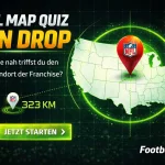 NFL Map Quiz - Spiele Pin Drop und finde heraus wie nah du dran bist