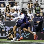 March 21 2026 Founders tight end Rob Gronkowski87makes a great catch in the back of the end zone during the Fanatics Flag Football Classic game between USA Team and the Founders FFC. / CSM Los Angeles USA - ZUMAc04_ 20260321_zma_c04_547 Copyright: xThurmanxJamesx