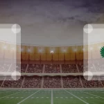 Eine Gamecard Grafik fuer das Spiel zwischen den Graz Giants und Salzburg Ducks am 19.04.26. die zwei Teamlogos stehen sich in einem Stadion mit vielen Zuschauern gegenueber.