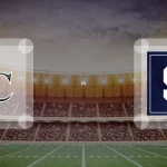 Eine Gamecard Grafik fuer das Spiel zwischen den Allgäu Comets und Straubing Spiders am 13.06.26. die zwei Teamlogos stehen sich in einem Stadion mit vielen Zuschauern gegenueber.