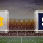 Eine Gamecard Grafik fuer das Spiel zwischen den Munich Cowboys und Straubing Spiders am 20.06.26. die zwei Teamlogos stehen sich in einem Stadion mit vielen Zuschauern gegenueber.