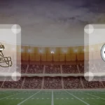 Eine Gamecard Grafik fuer das Spiel zwischen den Cleveland Browns und Pittsburgh Steelers am 01.11.26. die zwei Teamlogos stehen sich in einem Stadion mit vielen Zuschauern gegenueber.