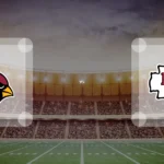 Eine Gamecard Grafik fuer das Spiel zwischen den Arizona Cardinals und Kansas City Chiefs am 22.11.26. die zwei Teamlogos stehen sich in einem Stadion mit vielen Zuschauern gegenueber.