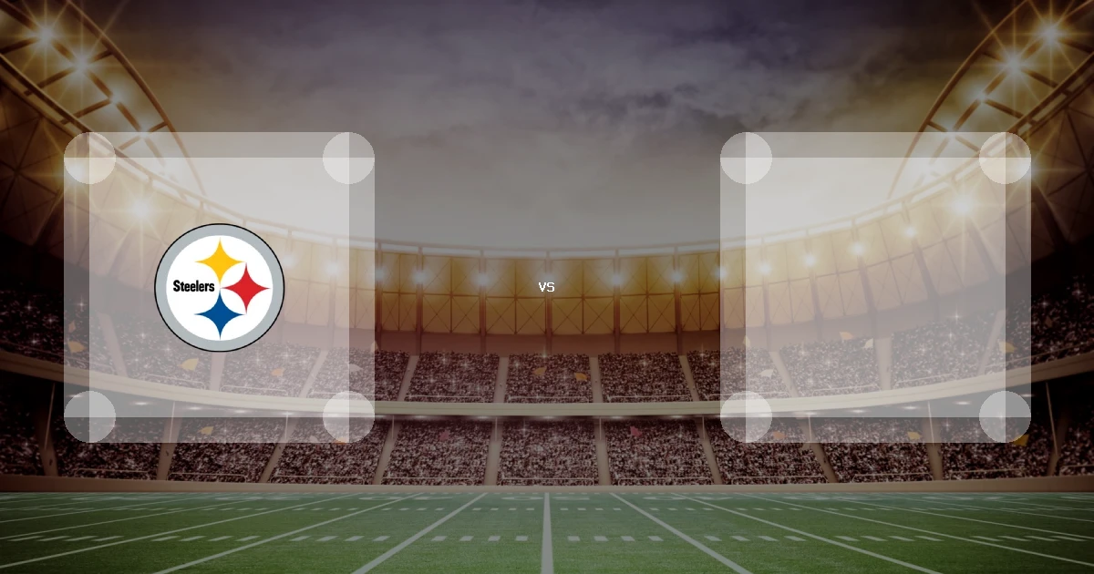 Eine Gamecard Grafik fuer das Spiel zwischen den Pittsburgh Steelers und Philadelphia Eagles am 22.11.26. die zwei Teamlogos stehen sich in einem Stadion mit vielen Zuschauern gegenueber.