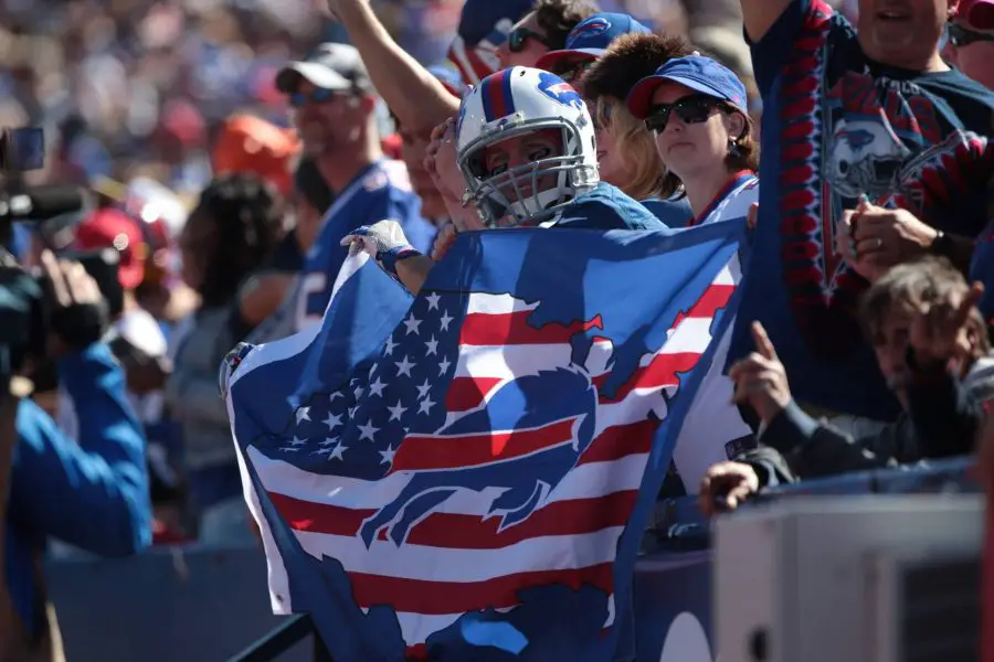 25 September 2016 Buffalo Bills cheer during a NFL American Football Herren USA game between the Ar